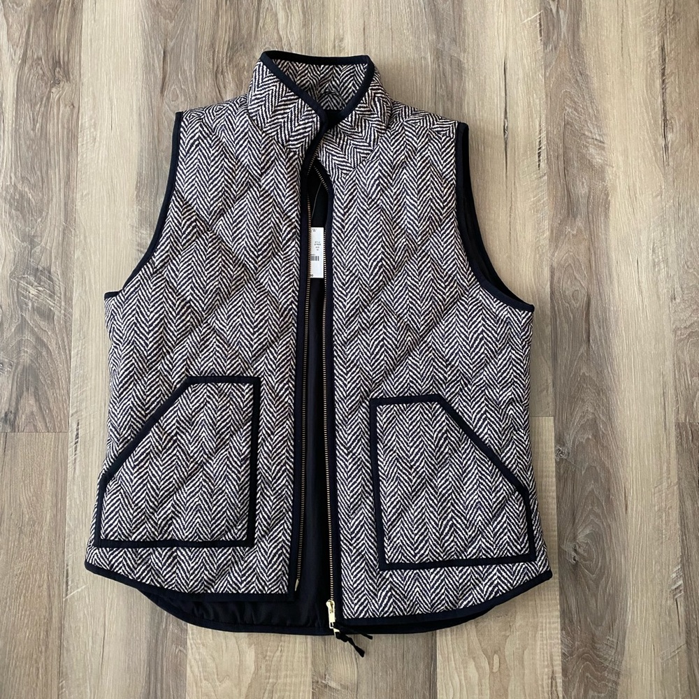 J Crew Herringbone Vest